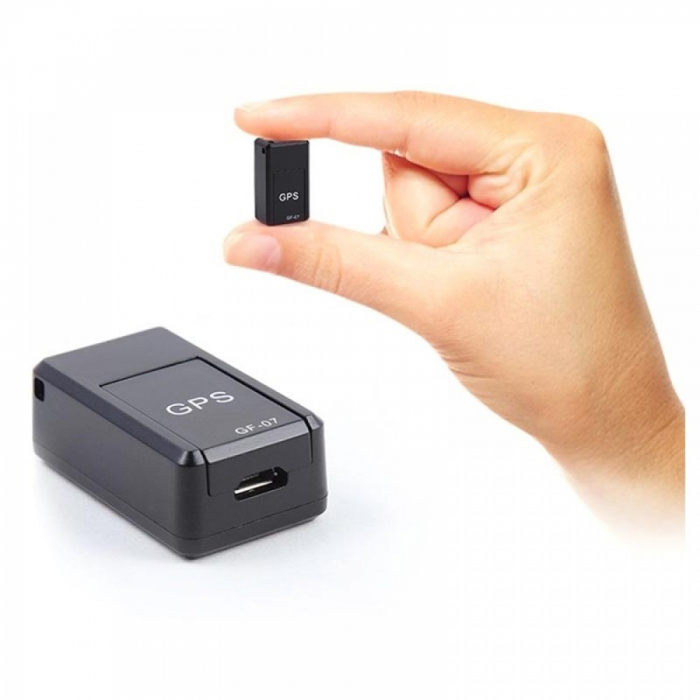 Dispozitiv inteligent pentru urmarire prin GPS, cu microfon, GMO, Tracker GF-07, compatibil cartela SIM si card MicroSD, cu magnet puternic [1]