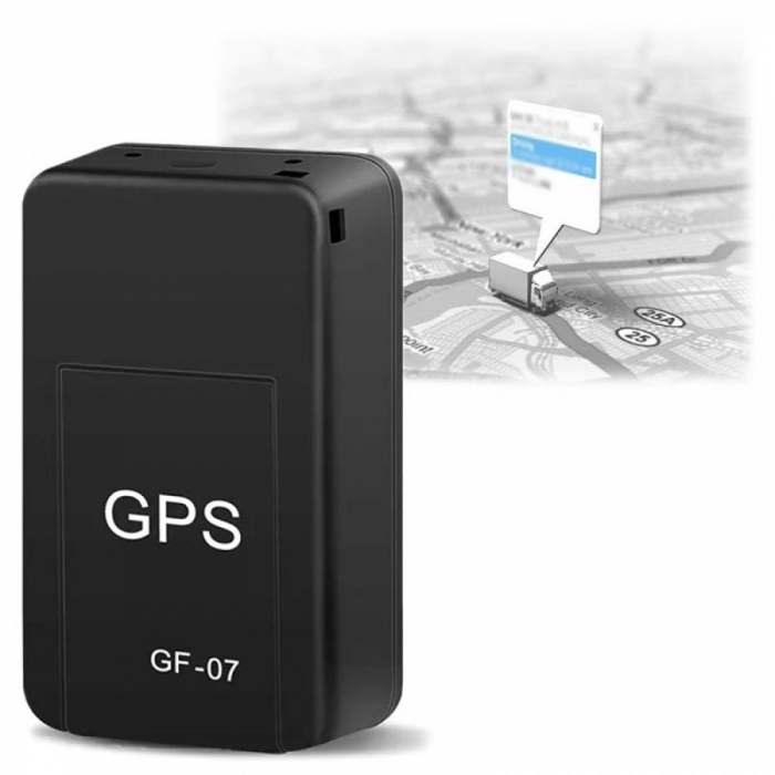Dispozitiv inteligent pentru urmarire prin GPS, cu microfon, GMO, Tracker GF-07, compatibil cartela SIM si card MicroSD, cu magnet puternic [5]