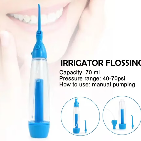 Irigator Oral /Dental Spa, CRM, WaterFloss, Manual, Portabil, Albastru, 70 ml [5]