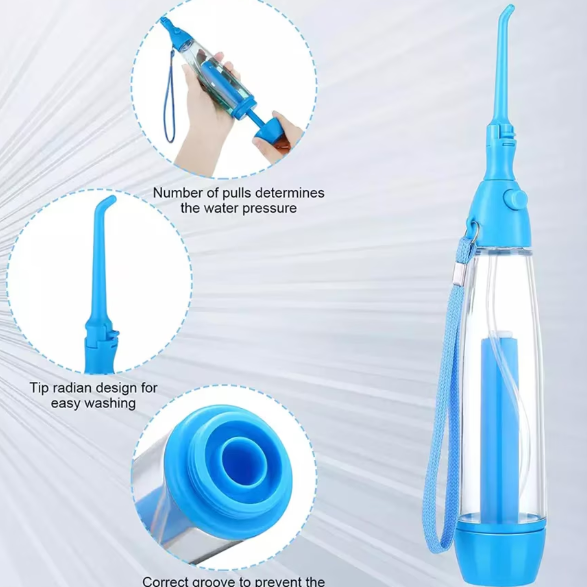 Irigator Oral /Dental Spa, CRM, WaterFloss, Manual, Portabil, Albastru, 70 ml [4]