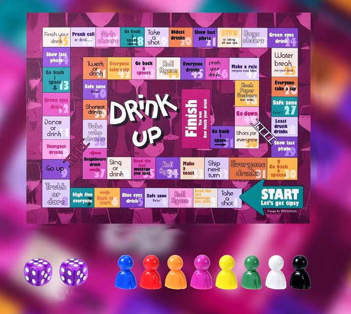 Joc de societate pentru adulți EVNC – Drinking Board Game | Distracție la petreceri [5]