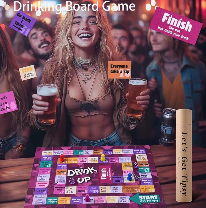 Joc de societate pentru adulți EVNC – Drinking Board Game | Distracție la petreceri [3]