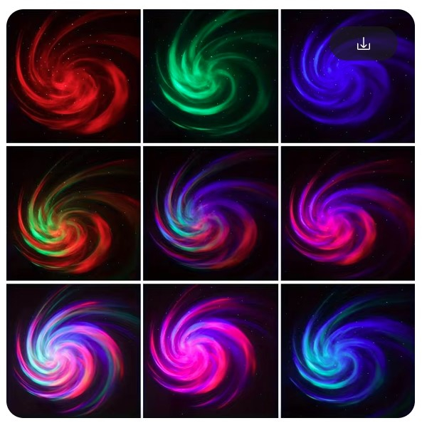 Lampa LED multicoloră EVNC – Galaxy Projector Light | Proiector de Stele [3]