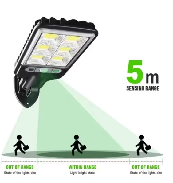 Lampă Solară cu Senzor EVNC – Sensor Street Lamp, 108 COB | Iluminare Eficientă [4]