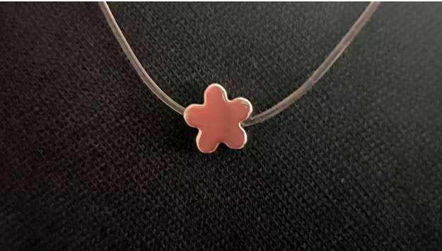 Lănțișor cu guta transparentă și pandantiv EVNC – Delysia Pendant | Eleganță Minimalistă [2]