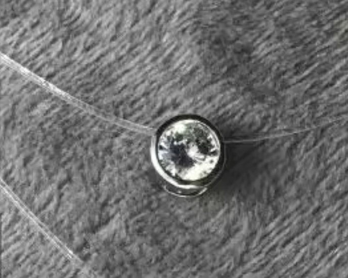 Lănțișor cu guta transparentă și pandantiv EVNC – Delysia Pendant | Eleganță Minimalistă [5]