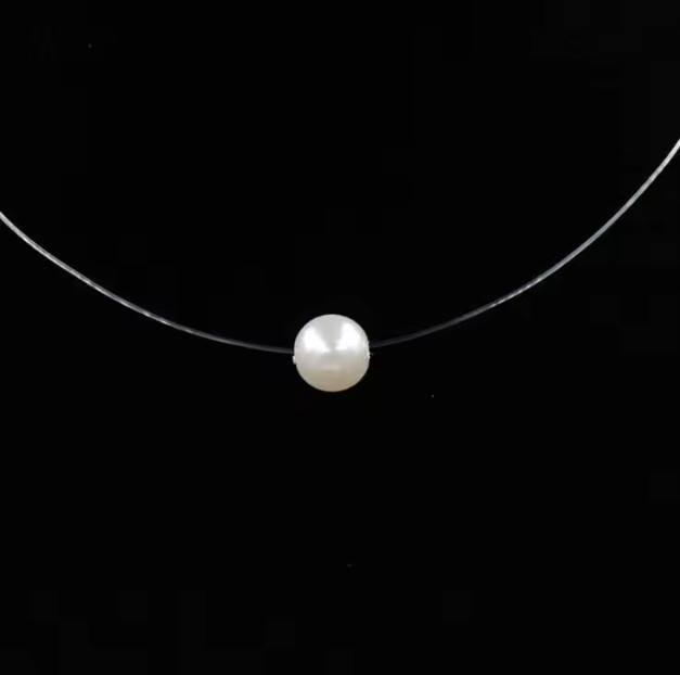 Lănțișor cu guta transparentă și pandantiv EVNC – Delysia Pendant | Eleganță Minimalistă [3]