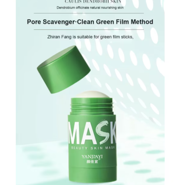 Masca Faciala cu Ceai Verde, CRM, Efect de Purificare si Actiune Matifianta, 40 g [4]