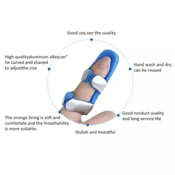 Orteza Imobilizare Deget, Protectie si Suport din Aluminiu, CRM, Marime M, Lungime Deget 6-8 cm [5]