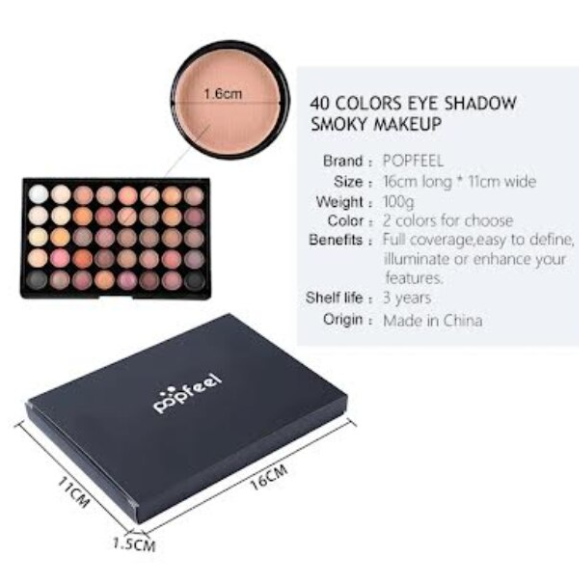 Paletă Farduri, Perfect/PopFeel, CRM, 40 Nuante, Multicolor [5]