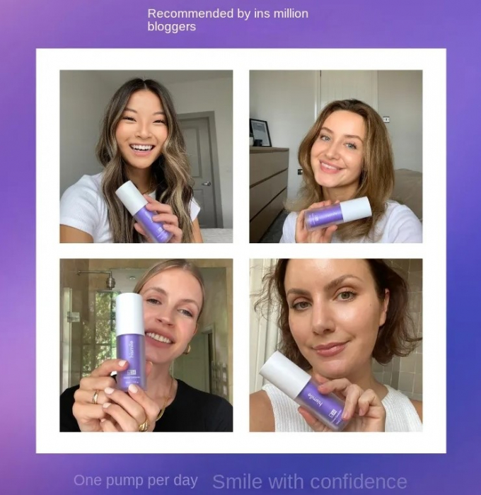 Pasta pentru albirea eficienta a dintilor , EVNC, Hismile V34, cu corectie de culoare violeta [3]
