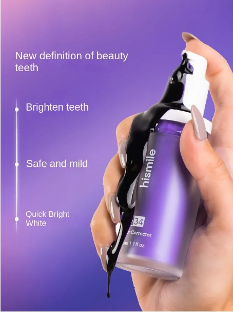Pasta pentru albirea eficienta a dintilor , EVNC, Hismile V34, cu corectie de culoare violeta [4]