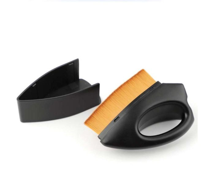 Pensula pentru aplicarea fondului de ten, EVNC, Small Iron Foundation Brush, negru, model fier de calcat [3]