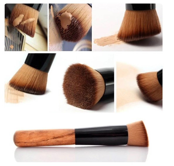 Pensula profesionala pentru machiaj, EVNC, tehnologie Kabuki, potivita pentru pudra, blush si fond de ten [3]