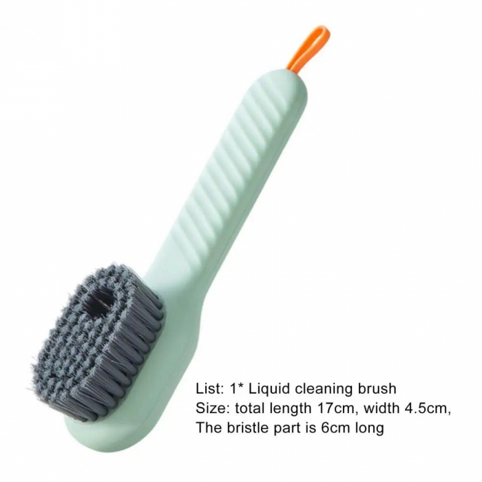 Perie pentru curatare cu recipient pentru detergent, ADM, Soft Bristles Brush, verde [8]