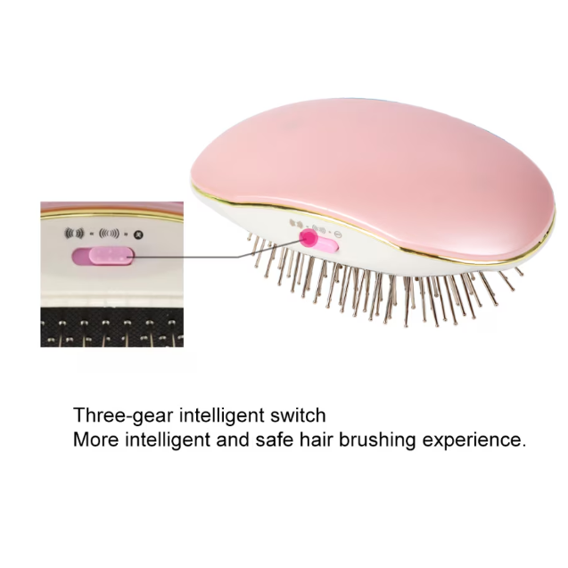 Perie pentru par cu functie de ionizare, Beyond Beautiful, CRM, antistatica, portabila, roz [2]