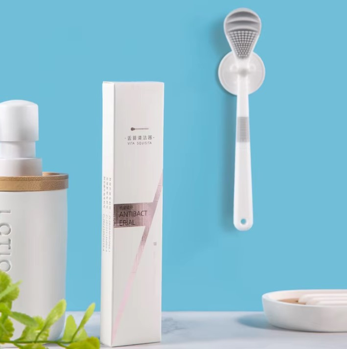 Perie reutilizabilă pentru curățarea limbii, Oral Pure [3]