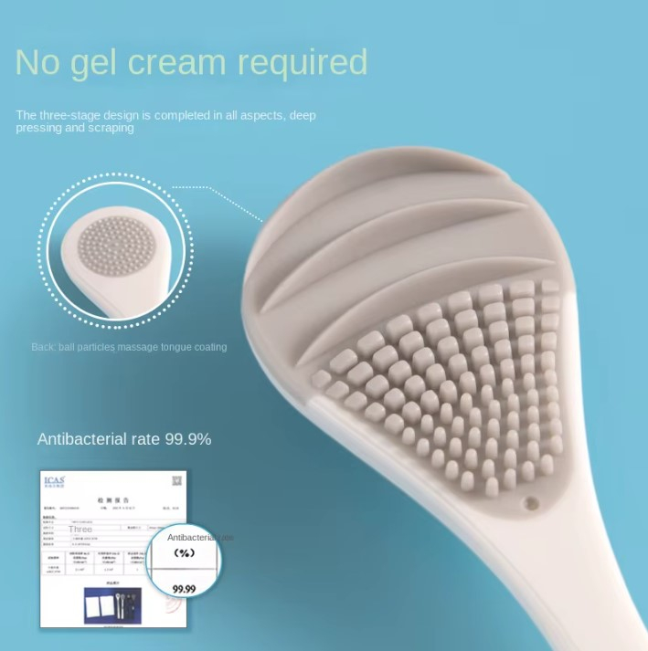 Perie reutilizabilă pentru curățarea limbii, Oral Pure [4]