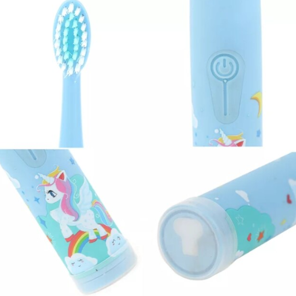 Periuță Sonic Electric pentru copii, IPX6, 19800 vib/min, 4 programe, 6 capete de rezervă, încărcare USB [4]
