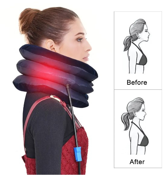 EVNC Corrector Neck Stretcher - Pernă pentru Ameliorarea Durerilor Cervicale (Albastru) [2]