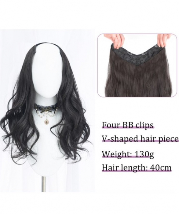 Peruca breton cu suvite laterale, EVNC, Cleopatra, brunet [2]