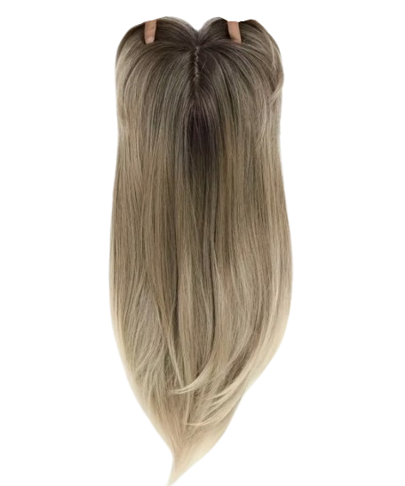Perucă cu Breton EVNC - Balayage Elegant, 50 cm [1]