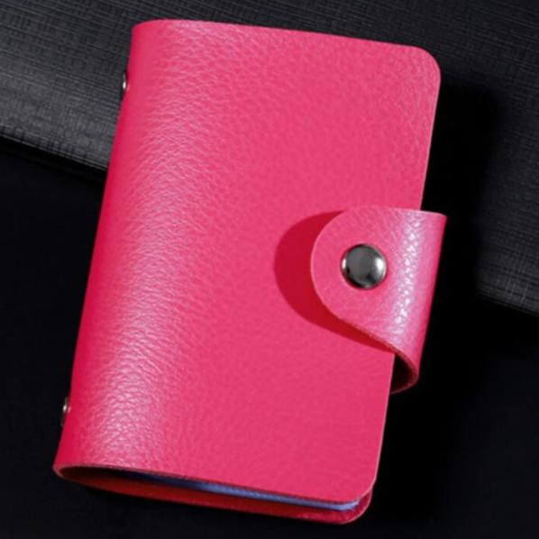 Portcard Organizator Slim, CRM, Unisex, Compact si Elegant, Roz [6]