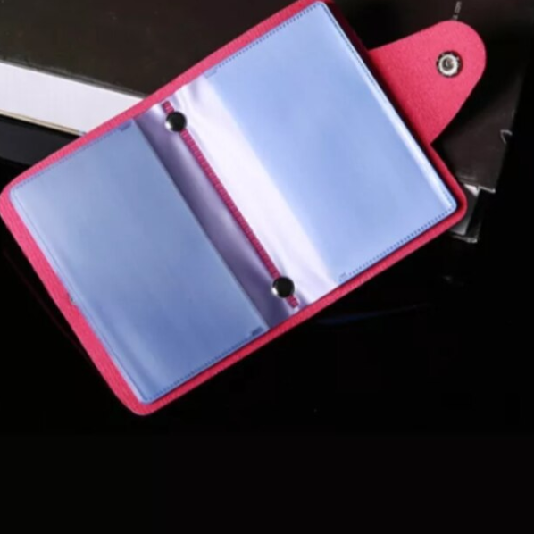 Portcard Organizator Slim, CRM, Unisex, Compact si Elegant, Roz [2]