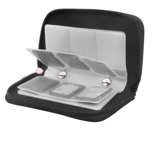 Portofel Organizator pentru Carduri SD/MMC/MS/PRO Duo, CRM, 22 Compartimente, Negru [5]