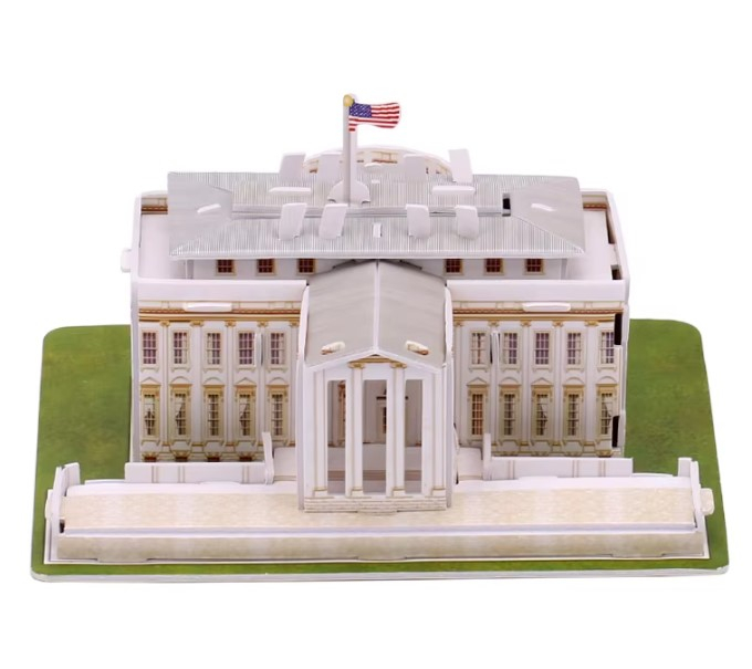 Puzzle 3D EVNC – Model Casa Albă | Construcție Arhitecturală DIY [5]