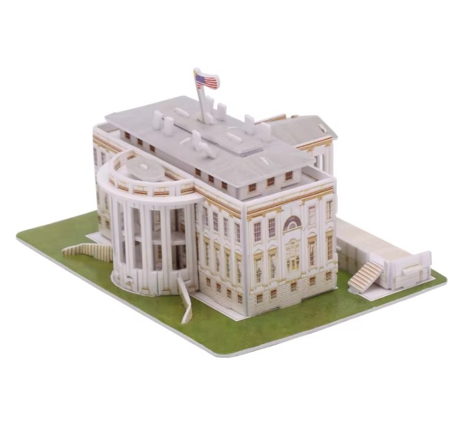 Puzzle 3D EVNC – Model Casa Albă | Construcție Arhitecturală DIY [3]