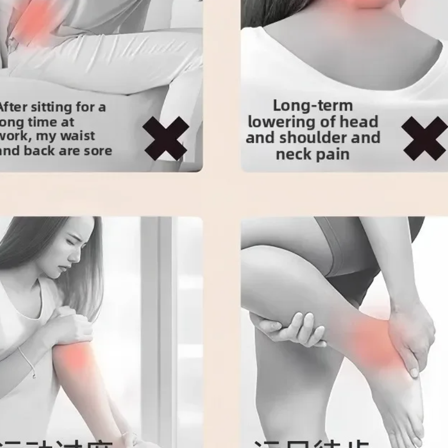 Rola masaj multifunctionala, CRM, pentru picioare si spate, reflexoterapie manuala, portabila, gri [6]