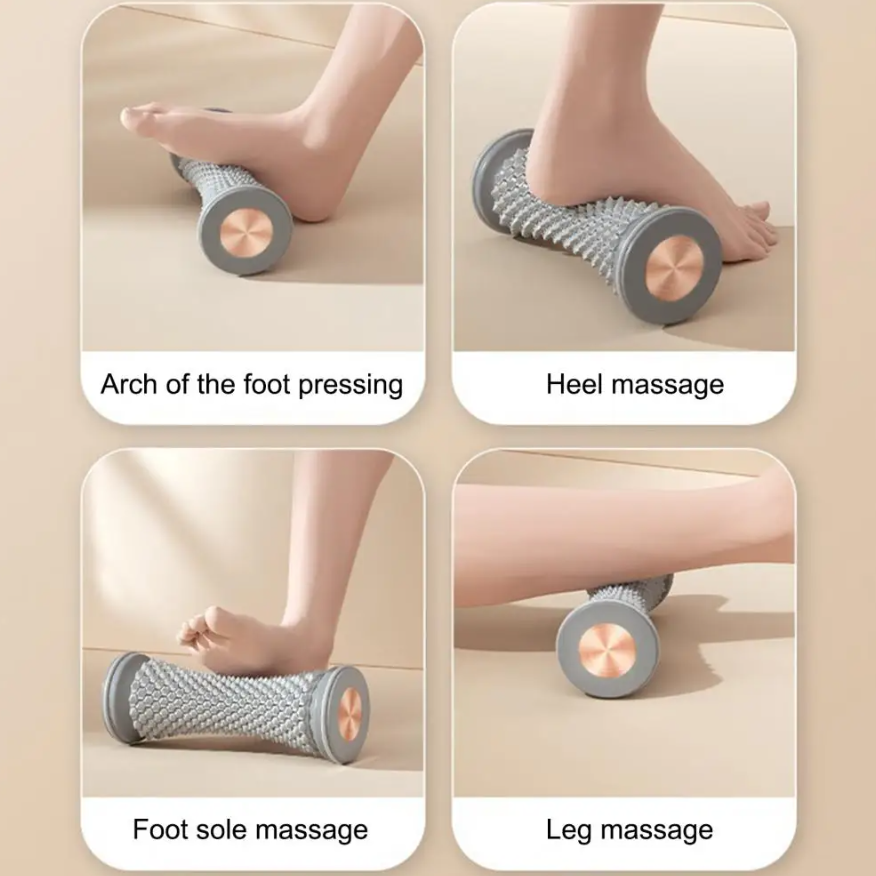 Rola masaj multifunctionala, CRM, pentru picioare si spate, reflexoterapie manuala, portabila, gri [8]