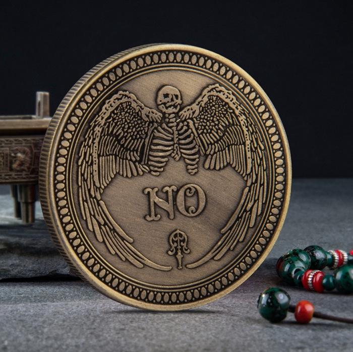 Moneda pentru colectionari, pentru predictie sau decizie, Gothic Copper Yes or No, aramie [3]