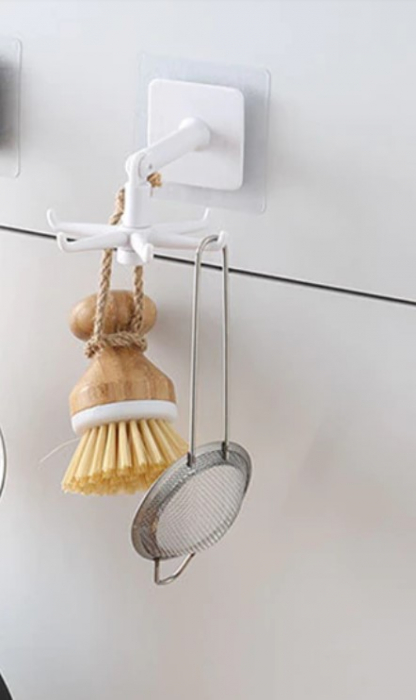 Suport rotativ pentru ustensile de bucatarie, EVNC, Kitchen Storage, alb [3]