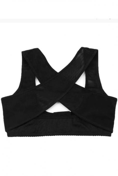 Corector de postura pentru indreptare spate, EVNC, Body Shaper Corset, marime universala, negru [2]