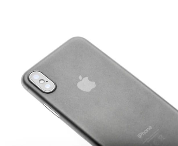 Husa mata pentru iPhone X, shockproof, anti amprenta, anti praf, gri translucida [4]