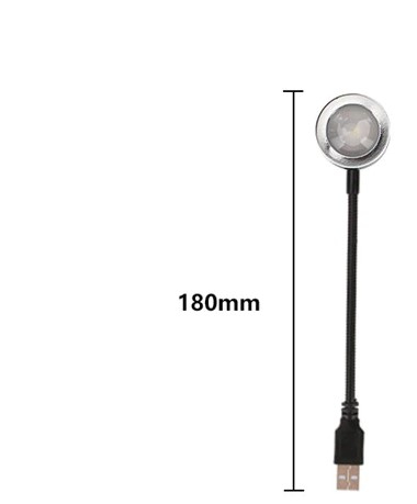 Mini lampa cu lupa decorativa, EVNC, Sunset effect, rotatie 360 grade [2]