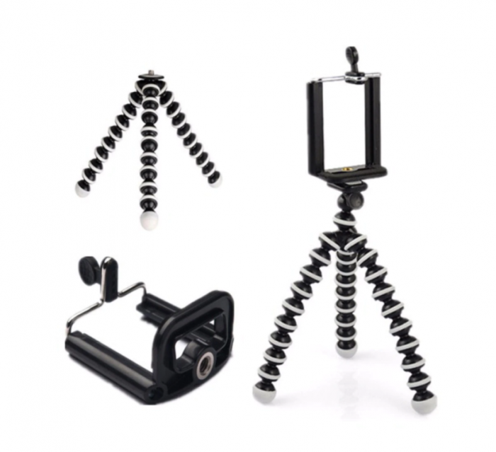 Suport creativ pentru telefonul mobil & mini trepied flexibil pentru aparatul foto sau telefon, GMO, Focus [4]