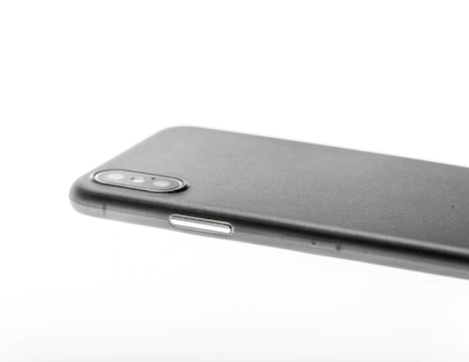 Husa mata pentru iPhone X, shockproof, anti amprenta, anti praf, gri translucida [6]