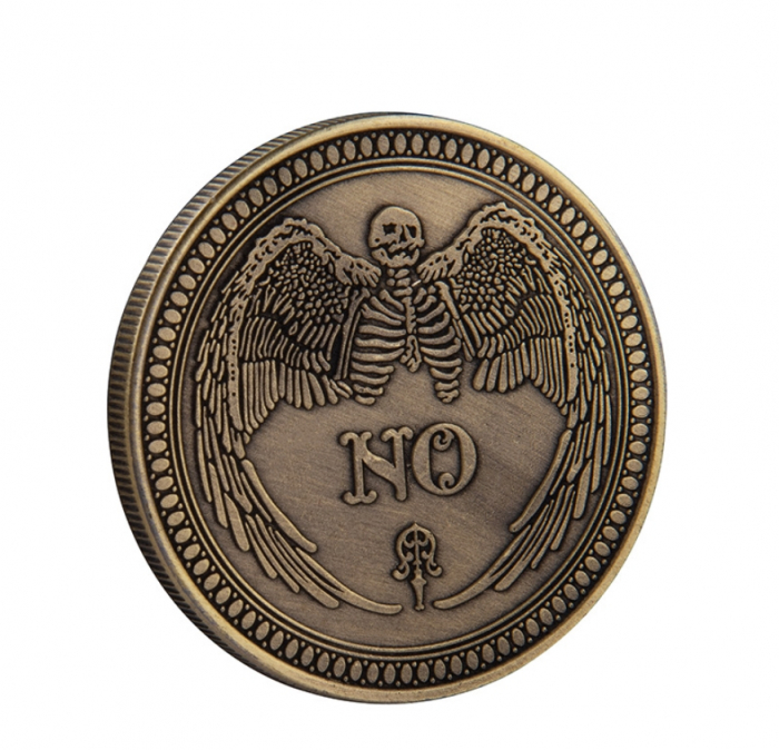 Moneda pentru colectionari, pentru predictie sau decizie, Gothic Copper Yes or No, aramie [2]