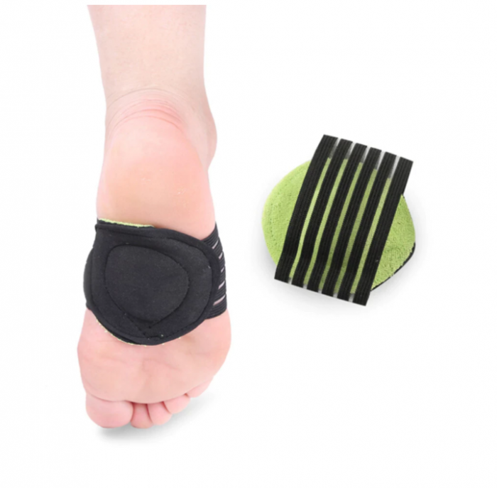 Set talonete ortopedice elastice pentru fasceita plantara si platfus, ameliorarea durerilor, echilibru si confort sportit, GMO, SlepMe, marime universala [3]
