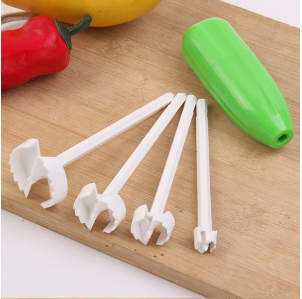 Dispozitiv spiralat pentru legume si fructe, EVNC, Vege Drill, 4 accesorii [7]