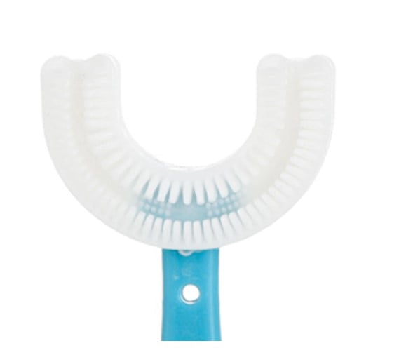 Periuta de dinti circulara pentru copii, EVNC, U-shape, 2-5 ani, albastra [2]