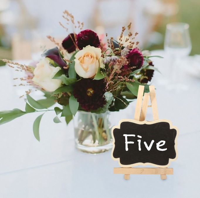 Set 10 numere pentru masa de nunta, EVNC, Mini Chalkboards, tip tabla, creta nu este inclusa [2]