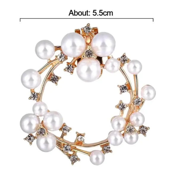 Set 2 Accesorii Decorative, CRM, Pantofi/Geanta, Metal/Strass, Auriu, 5.5 cm [5]