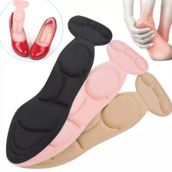 Set 2 branturi cu pernițe pentru încălțăminte, CRM, protecție călcâi, mărime universală, negru [6]