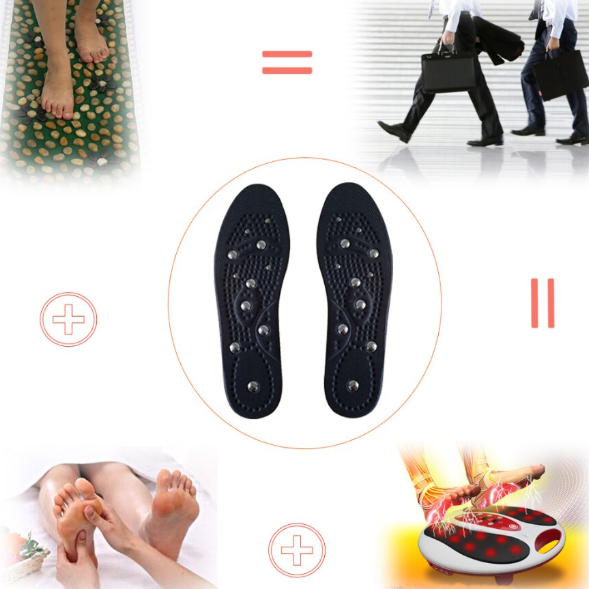 Set 2 branțuri magnetice unisex pentru masaj limfatic, CRM, mărimi 35/40, confort și suport, culoare neagră [2]