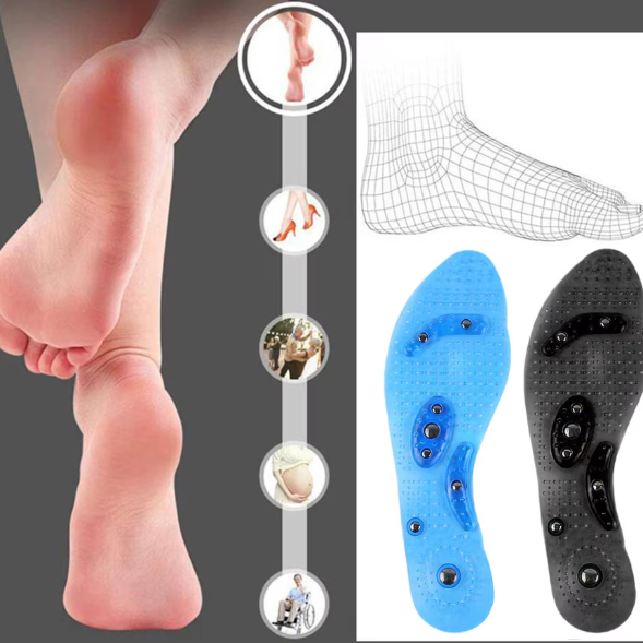 Set 2 branțuri magnetice unisex pentru masaj limfatic, CRM, mărimi 35/40, confort și suport, culoare neagră [6]