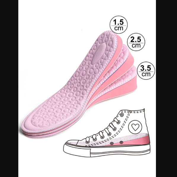 Set 2 branturi pentru inaltare si confort - 2.5 cm, CRM, suport arc plantar si talpa, pt. marimile 36-38, unisex [3]